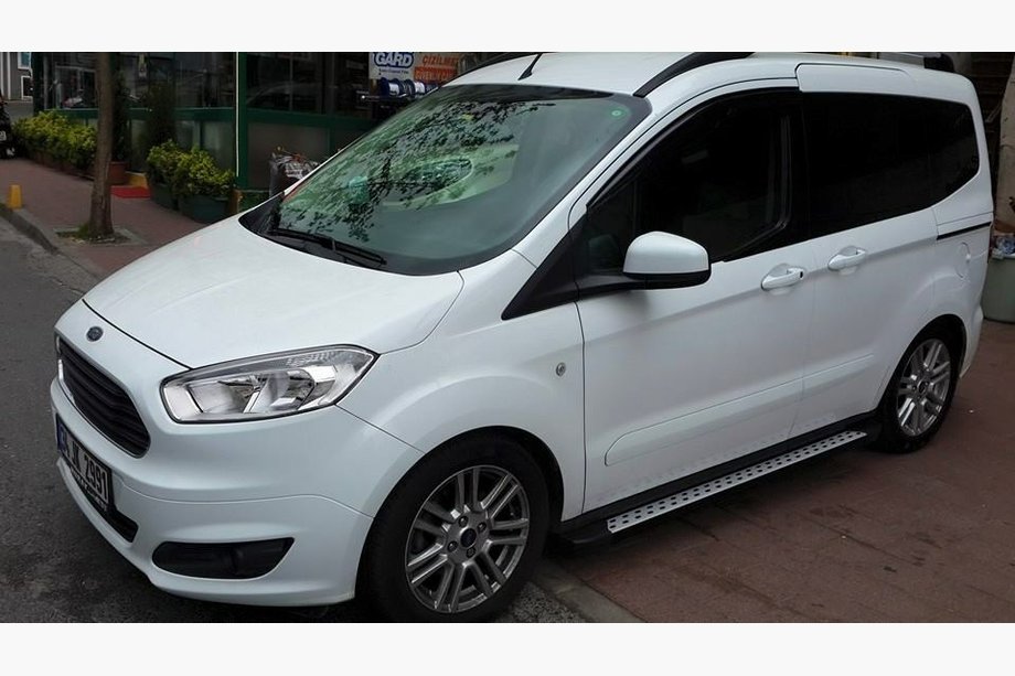 Ford Connect 2014-2021 рр. Бокові пороги DOT-Line (2 шт., Алюм.) Стандартна база Фото 4