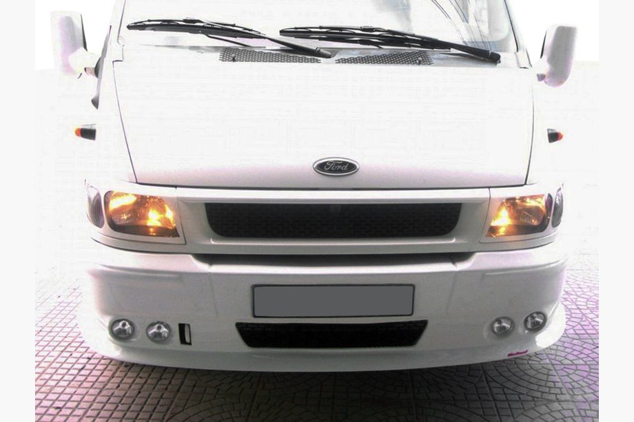 Ford Transit 2000-2014 рр. Накладка на передній бампер (2000-2006) Фото 2