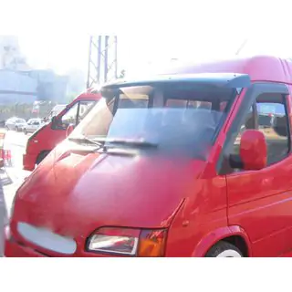Козирьок на лобове скло (чорний глянець, 5мм) Ford Transit 1991-2000 рр. фото 2