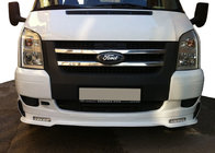 Ford Transit 2000-2014 рр. Накладка на передній бампер (2006-2014, DRL) фото 2