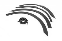 Mitsubishi Outlander 2006-2012 рр. Накладки на арки (4 шт, чорні) фото 6