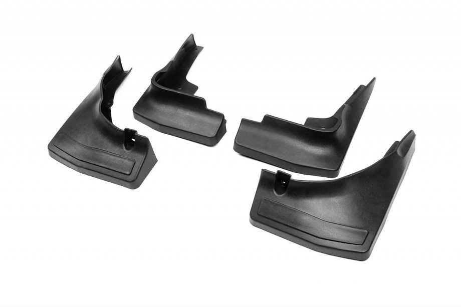 Mercedes GLC X253 2015-2022 рр. Бризковики Premium з порогами (4 шт) Image