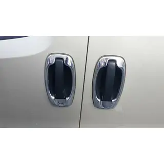 Окантовка дверних ручок (4 шт, нерж) Fiat Doblo II 2010-2022 рр. фото 1