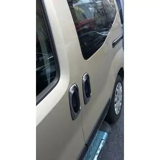 Окантовка дверних ручок (4 шт, нерж) Fiat Doblo II 2010-2022 рр. фото 4