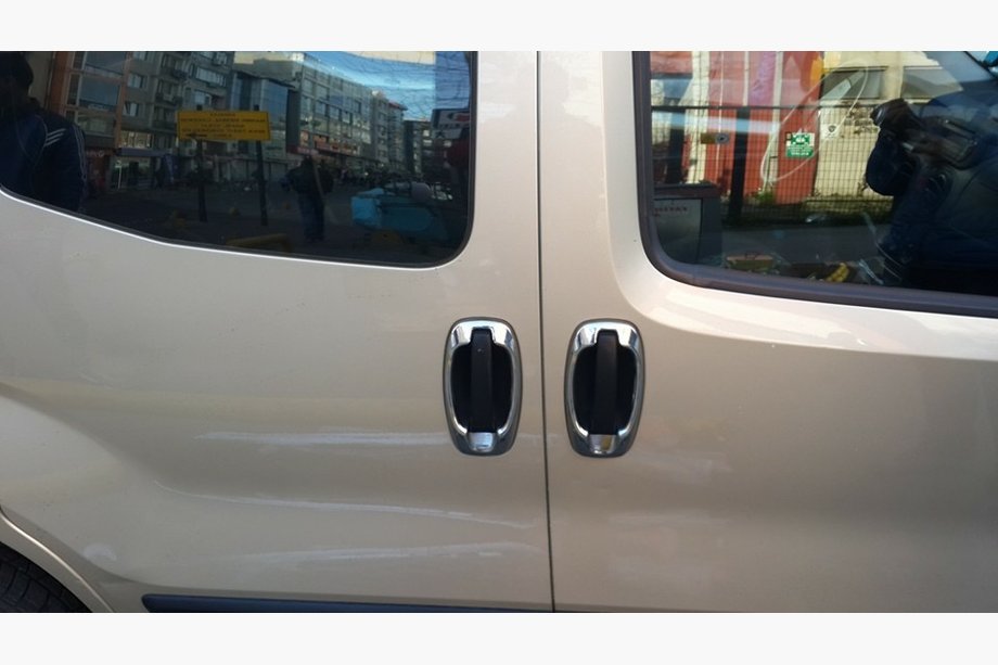 Peugeot Bipper 2008-2017 рр. Окантовка дверної ручки (4 шт, нерж) OmsaLine - Італійська нержавійка Фото 10