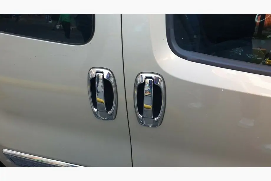 Fiat Fiorino/Qubo 2008-2024 рр. Хром на ручки і навколо (нерж, 8 деталей) Фото 4