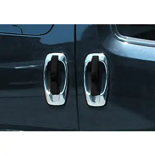 Окантовка дверних ручок (4 шт, нерж) Fiat Doblo II 2010-2022 рр. фото 2