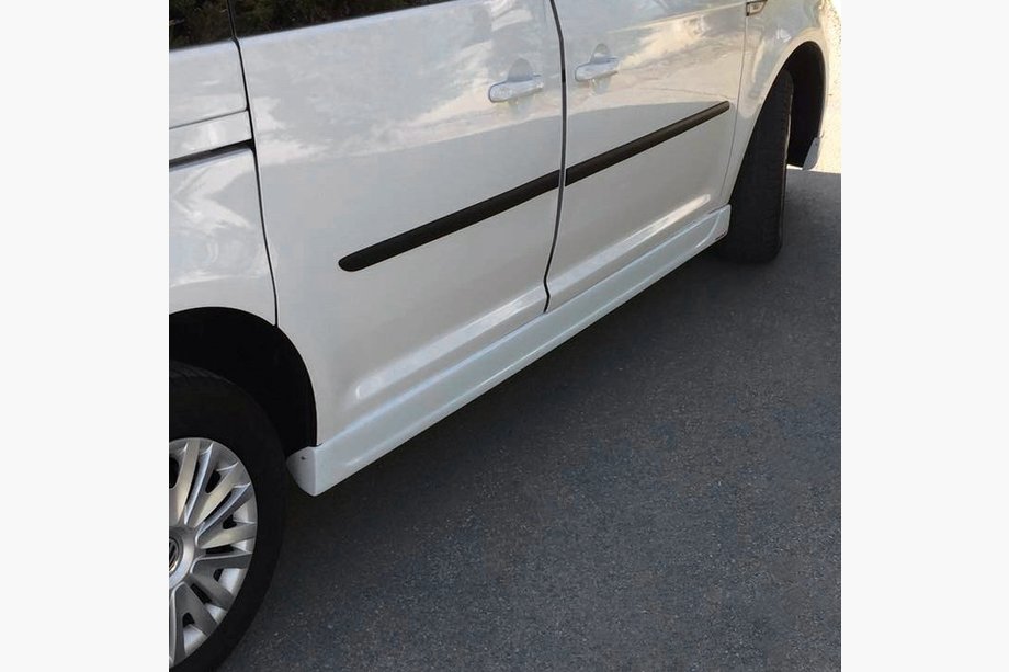 Volkswagen Caddy 2015-2020 рр. Накладки на бічні пороги Meliset (під фарбування) Фото 2