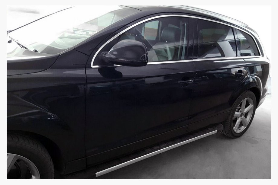 Audi Q7 2005-2015 рр. Бокові пороги Duru (2 шт., Алюміній) Image