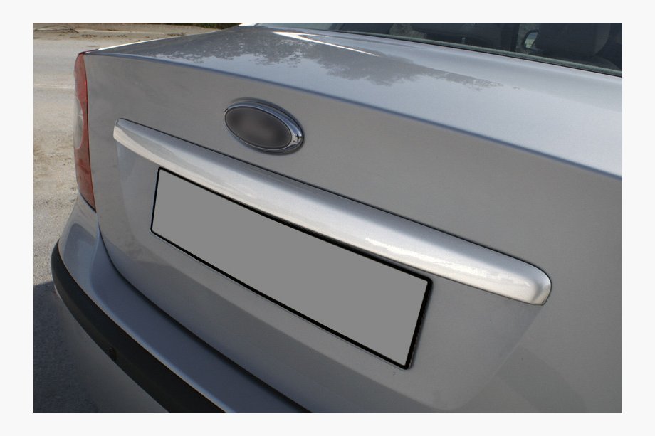 Ford Focus II 2005-2008 рр. Накладка на кришку багажника (Sedan, нерж.) Image