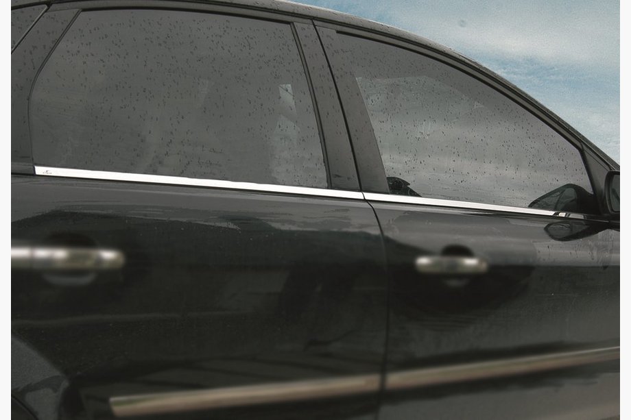 Ford Focus II 2005-2008 рр. Зовнішня окантовка вікон (4 шт, нерж) Image