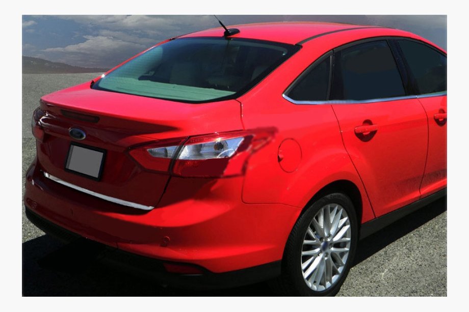 Ford Focus III 2011-2017 рр. Кромка багажника 2011-2014 (Седан, нерж) Image