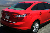 Ford Focus III 2011-2017 рр. Кромка багажника 2011-2014 (Седан, нерж) фото 1