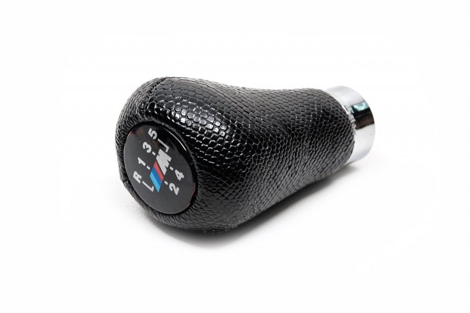 BMW 3 серія E36 1990-2000 рр. Ручка КПП ОЕМ (кожзам, чорний крокодил) Image