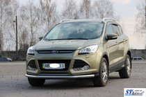 Ford Kuga/Escape 2013-2019 рр. Передній захист ST008 (нерж.) 51 мм фото 2