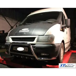 Кенгурятник WT003-Plus (2000-2006, нерж.) Ford Transit 2000-2014 рр. фото 2