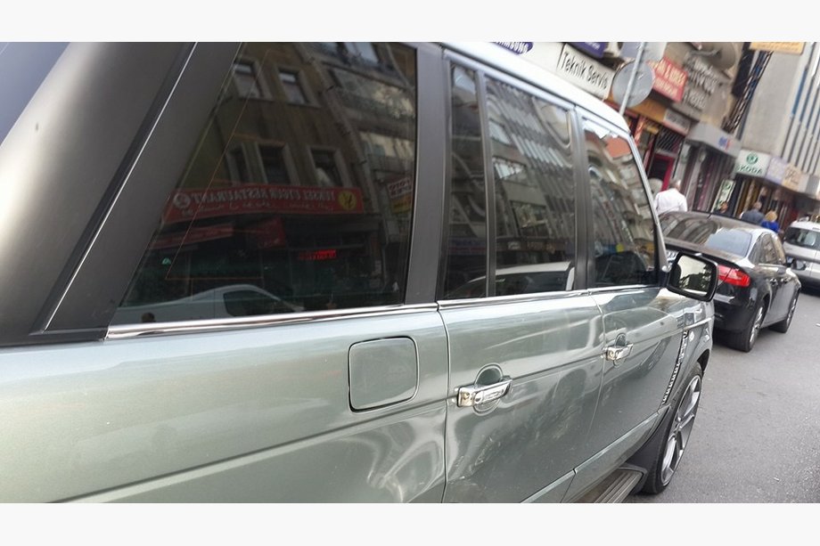 Range Rover Sport 2005-2013 рр. Окантовка вікон (6 шт, нерж.) Фото 3