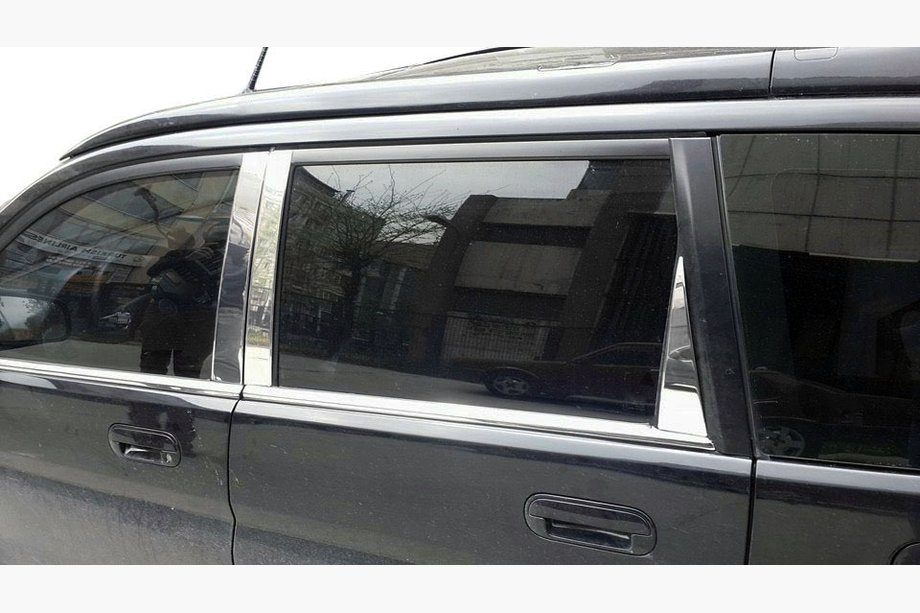 Honda HR-V 1998-2006 рр. Молдинг дверних стійок (нерж) Image