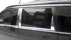 Honda HR-V 1998-2006 рр. Молдинг дверних стійок (нерж) фото 1