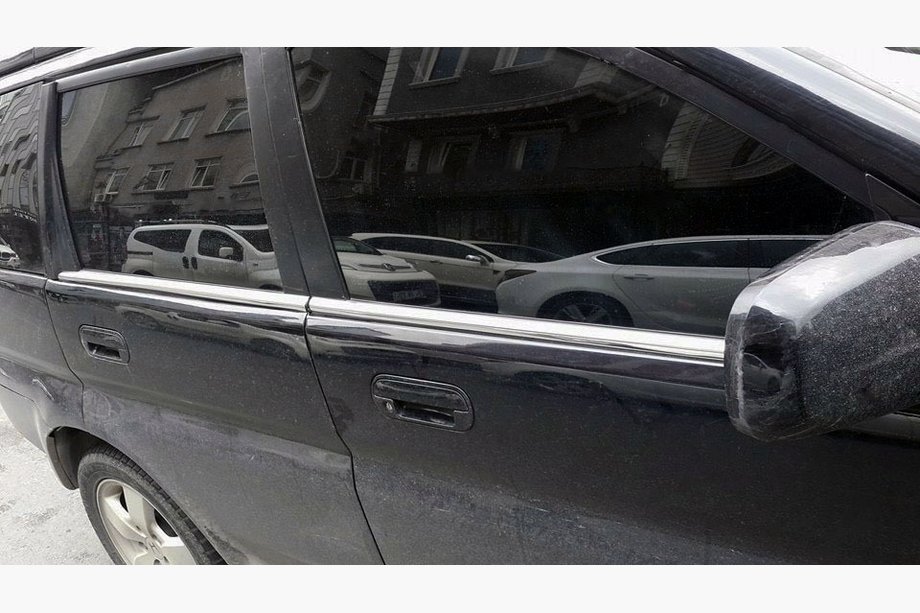 Honda HR-V 1998-2006 рр. Молдинг стекол (4 шт, нерж) Image