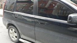 Honda HR-V 1998-2006 рр. Молдинг стекол (4 шт, нерж) фото 2