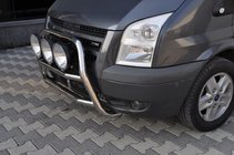 Ford Transit 2000-2014 рр. Кенгурятник WT018 (2006-2014, нерж.) фото 2