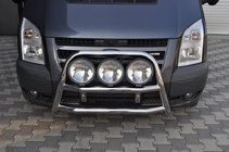 Ford Transit 2000-2014 рр. Кенгурятник WT018 (2006-2014, нерж.) фото 1