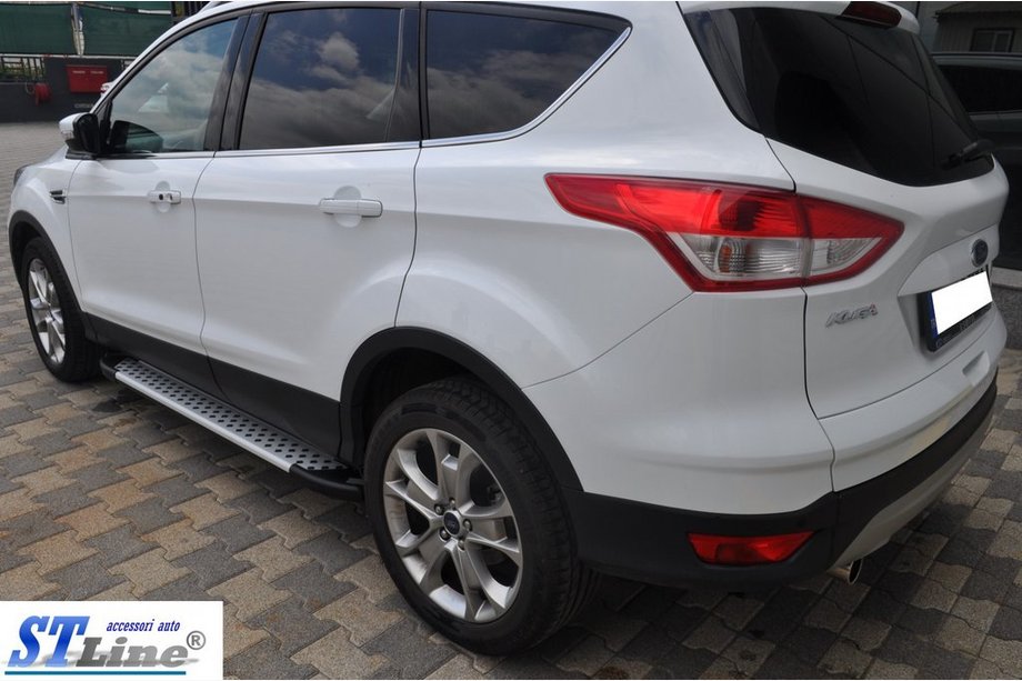 Skoda Karoq 2018- рр. Бокові пороги King (2 шт., алюм.) Фото 2
