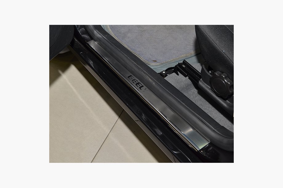 Накладки на пороги Натаніка преміум (4 шт, нерж.) Image