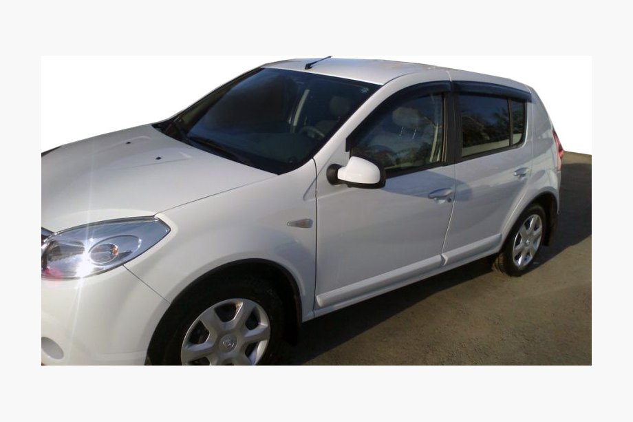 Renault Sandero 2007-2013 рр. Вітровики (4 шт, HIC) Фото 4