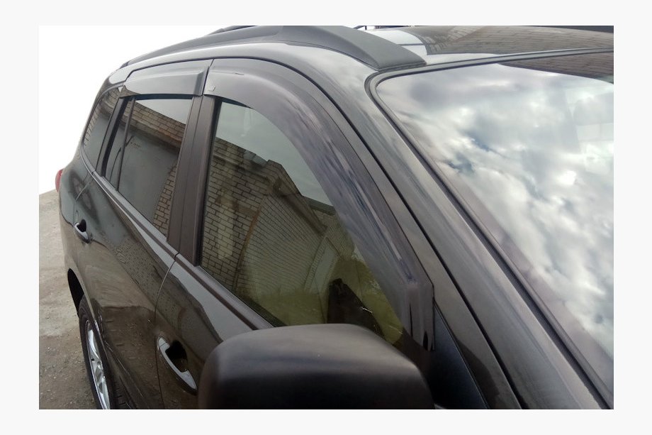 Hyundai Santa Fe 2 2006-2012 рр. Вітровики (4 шт, HIC) Image