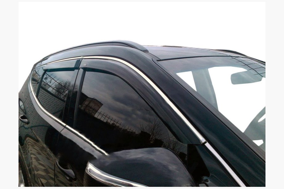 Вітровики з хром молдингом (4 шт, HIC) Image