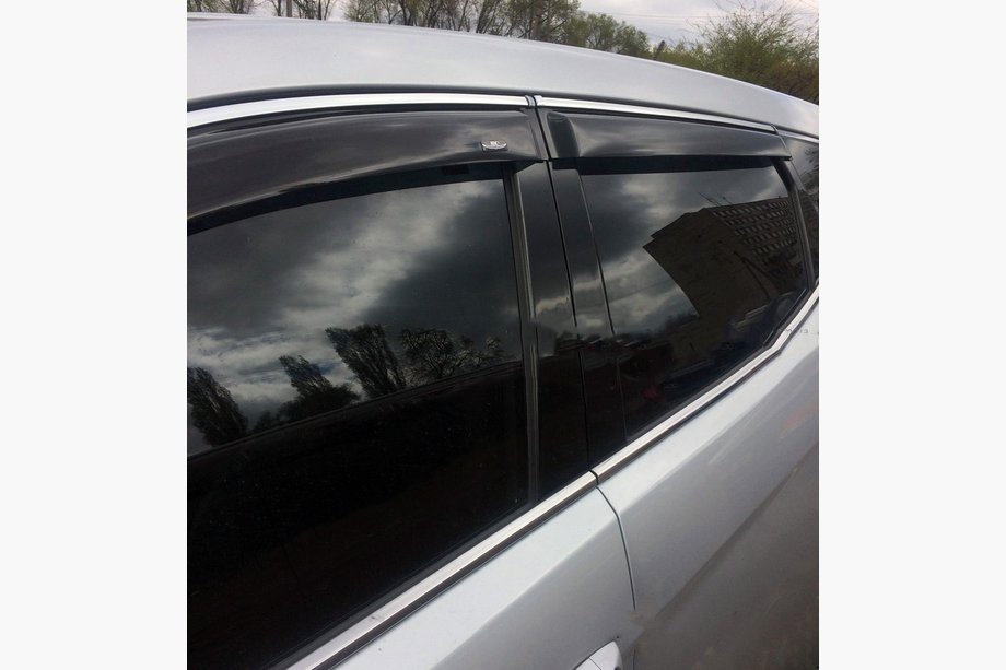 Вітровики з хром молдингом Long (4 шт, HIC) Image