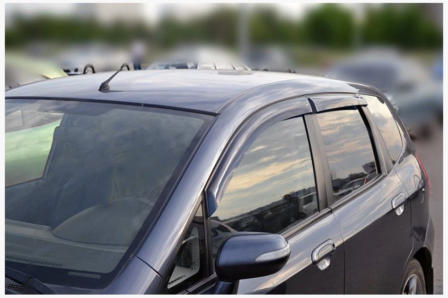 Honda FIT/Jazz 2009-2013 рр. Вітровики (4 шт, SIM) Image