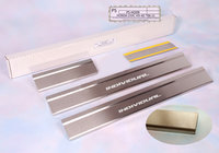 Honda Civic HB 2006-2012 рр. Накладки на пороги Натанико стандарт (4 шт., нерж.) фото 1