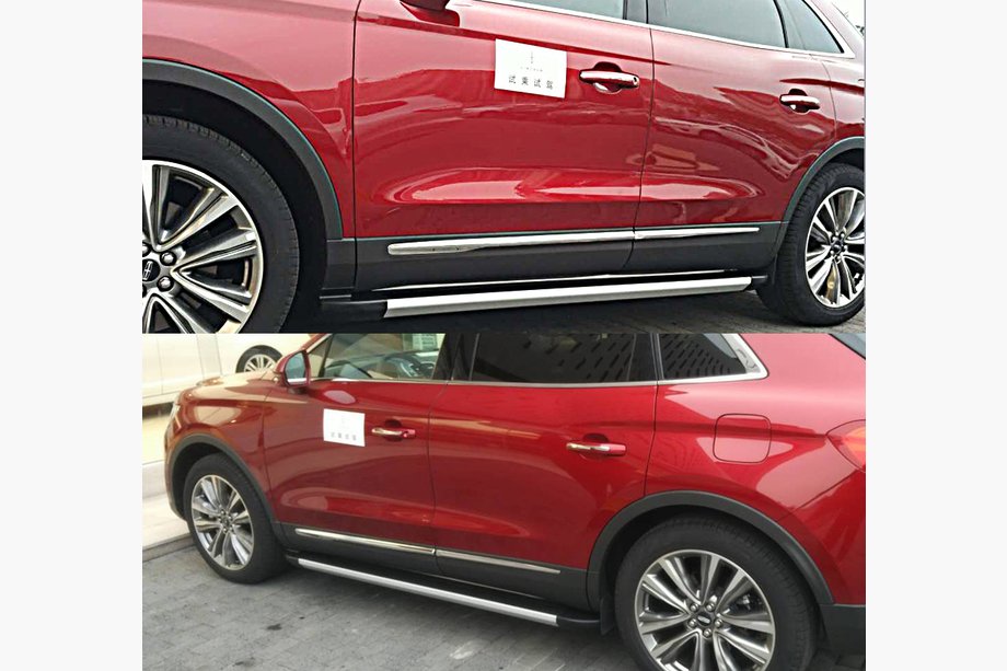 Lincoln MKX 2015- рр. Бокові пороги ОЕМ V1 (2 шт) Image