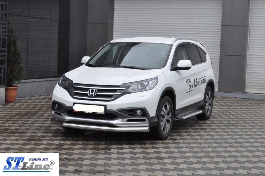 Honda CRV 2012-2016 рр. Передній захист ST008 (нерж.) Фото 3