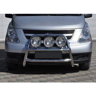 Кенгурятник WT018 (нерж.) Hyundai H300, H1, Starex 2008-2020 рр. фото 1