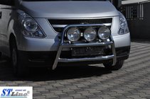 Hyundai H300, H1, Starex 2008-2020 рр. Кенгурятник WT018 (нерж.) фото 2