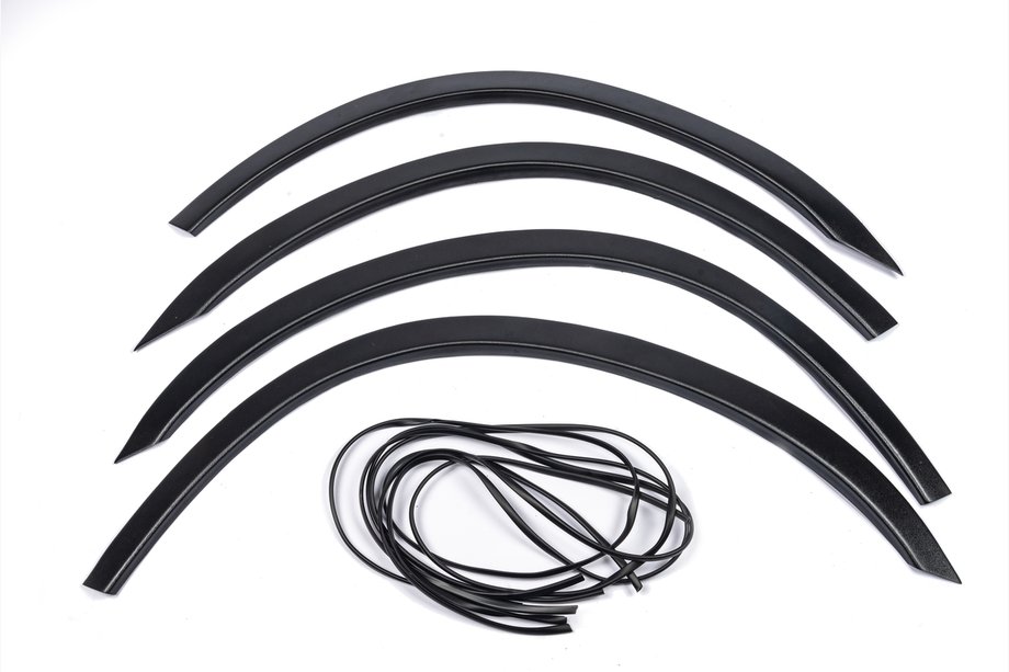 Ford Transit 2000-2014 рр. Накладки на арки 2006-2013 (коротка база, 4 шт, чорні) Image