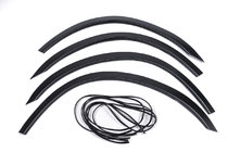 Ford Transit 2000-2014 рр. Накладки на арки 2006-2013 (коротка база, 4 шт, чорні) фото 1