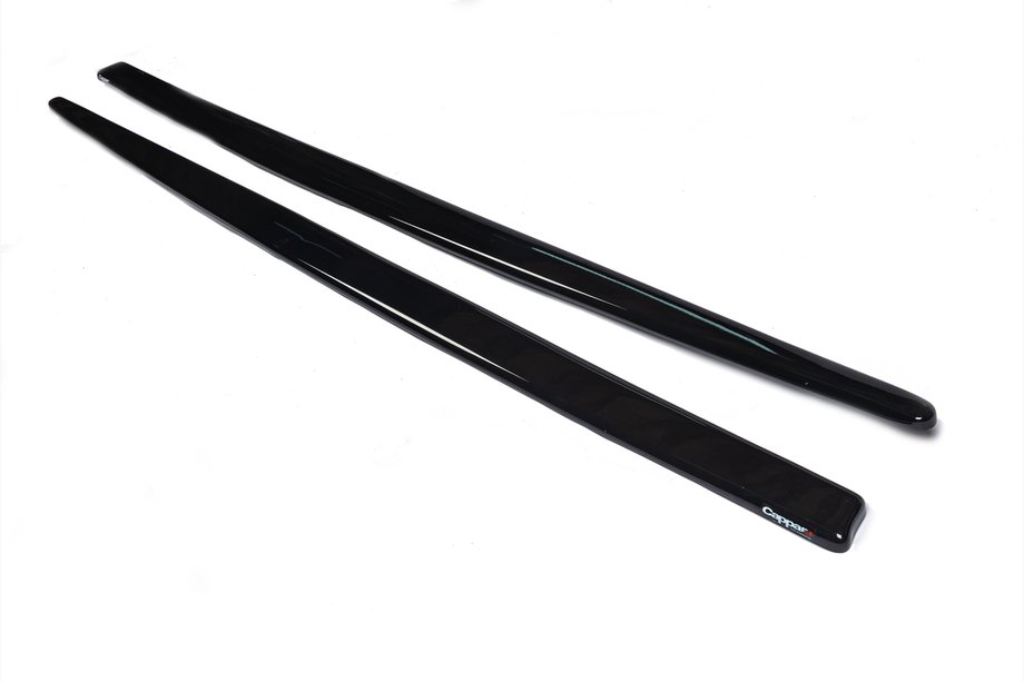BMW 3 серія F30/F31 2012-2019 рр. Накладки на пороги EuroCap (під M-Sport пороги, чорний глянець) Фото 4