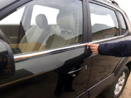 Hyundai Tucson JM 2004- рр. Окантовка скла (4 шт, нерж) фото 6