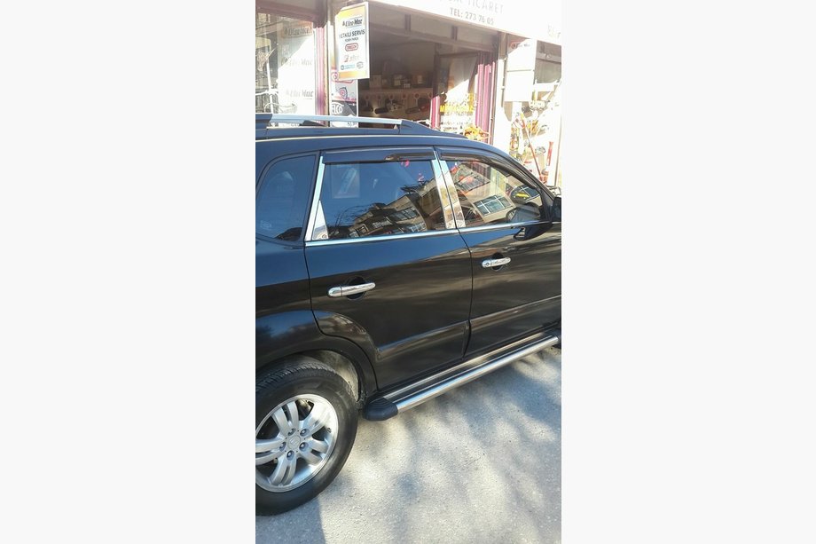 Hyundai Tucson JM 2004- рр. Вітровики (4 шт, Perflex Sport) Фото 2