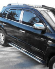 Hyundai Tucson JM 2004- рр. Накладки на стійки (нерж) фото 1