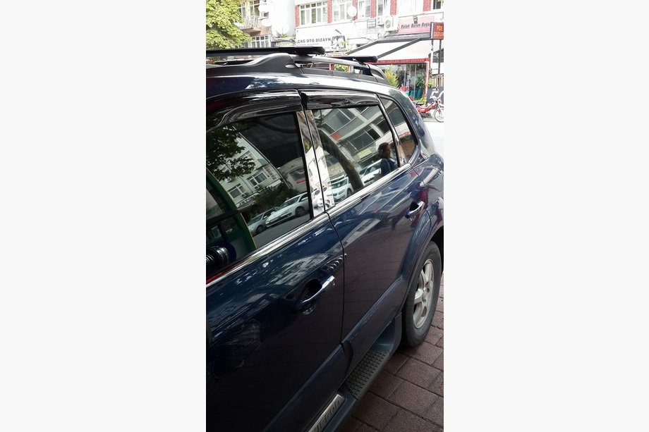 Hyundai Tucson JM 2004- рр. Вітровики (4 шт, Perflex Sport) Фото 8