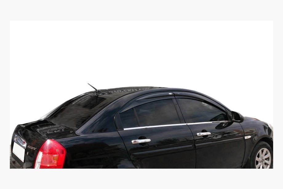 Hyundai Accent 2006-2010 рр. Вітровики (4 шт, Perflex Sport) Фото 1