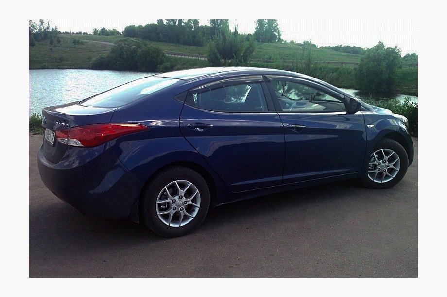 Hyundai Elantra (MD/UD) 2011-2015 рр. Вітровики (4 шт, Cobra) Фото 1