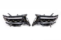 Toyota Land Cruiser Prado 150 2009-2023 рр. Передня оптика Lexus-design-3-LED V1 (2017+, 2 шт) фото 1