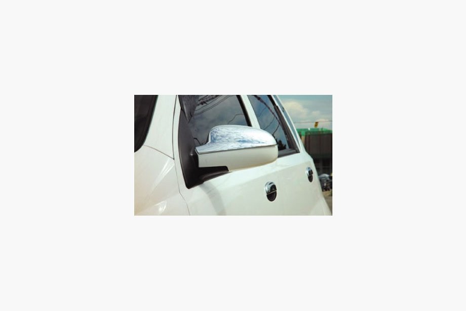 Chevrolet Aveo T200 2002-2008 рр. Накладки на дзеркала Верхівка (2 шт., пласт) Image